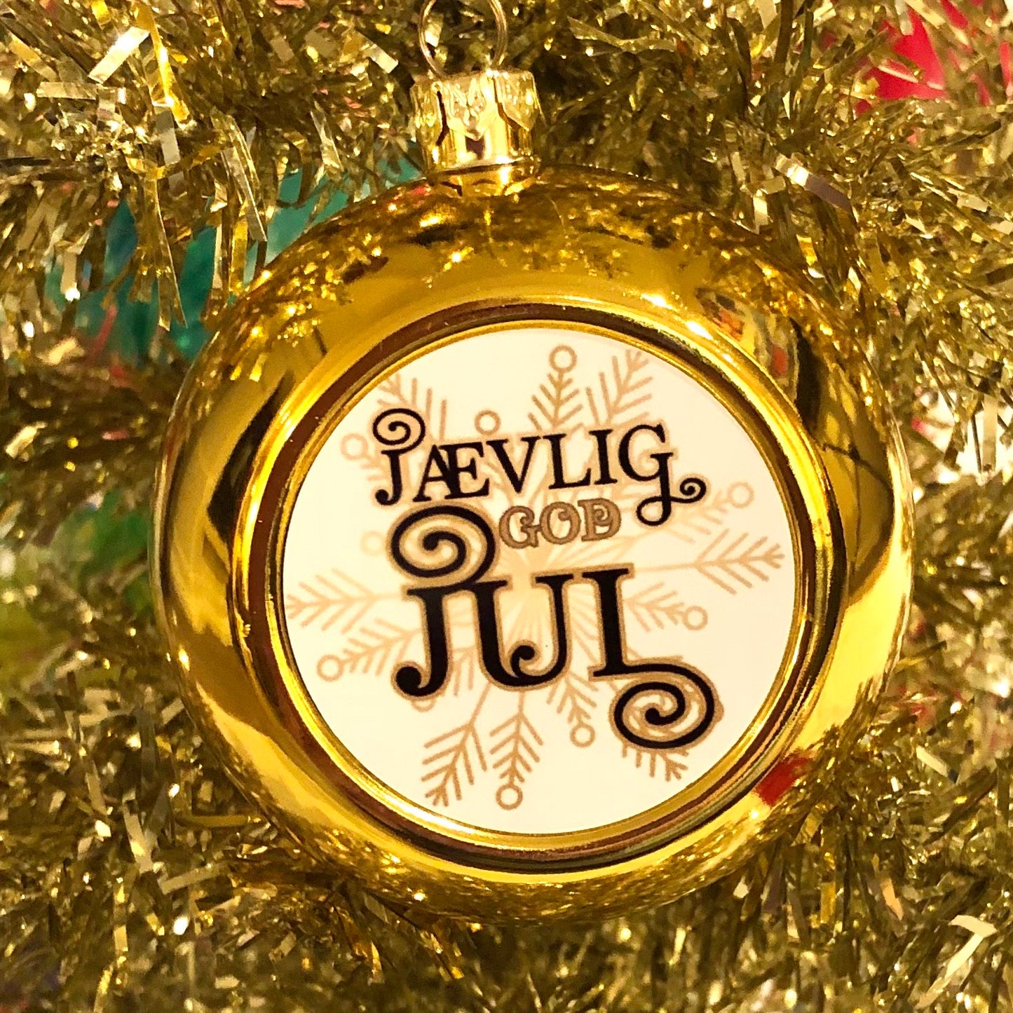 Julekule: Jævlig god jul (gull)