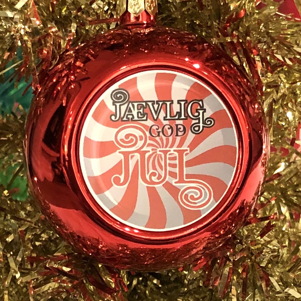 Julekule. Jævlig god jul (rød)