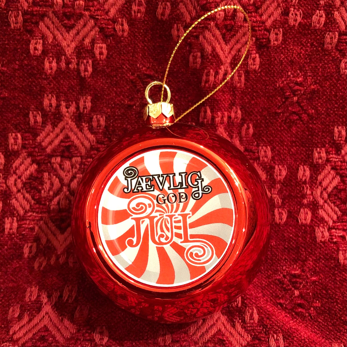 Julekule. Jævlig god jul (rød)