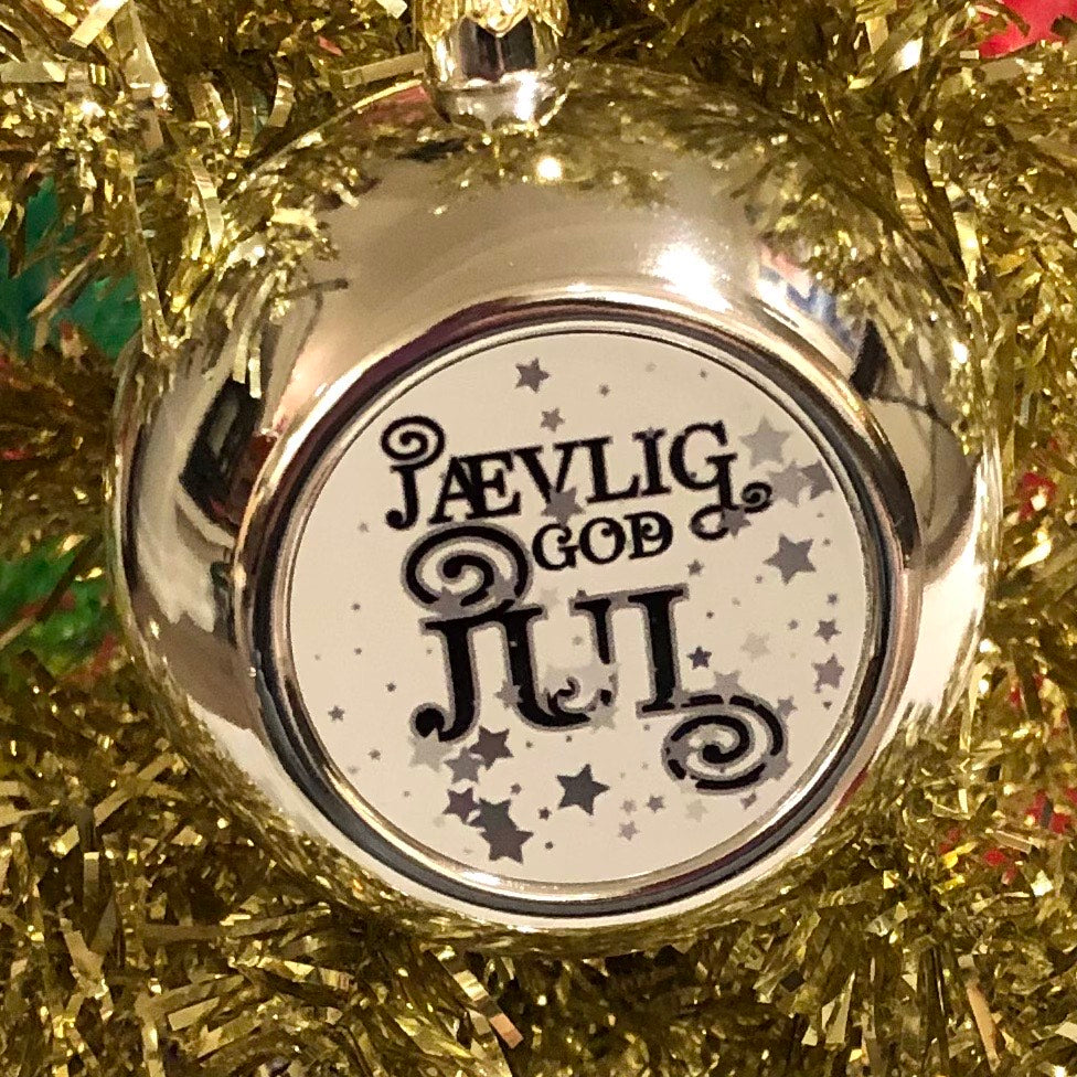 Julekule: Jævlig god jul (sølv)