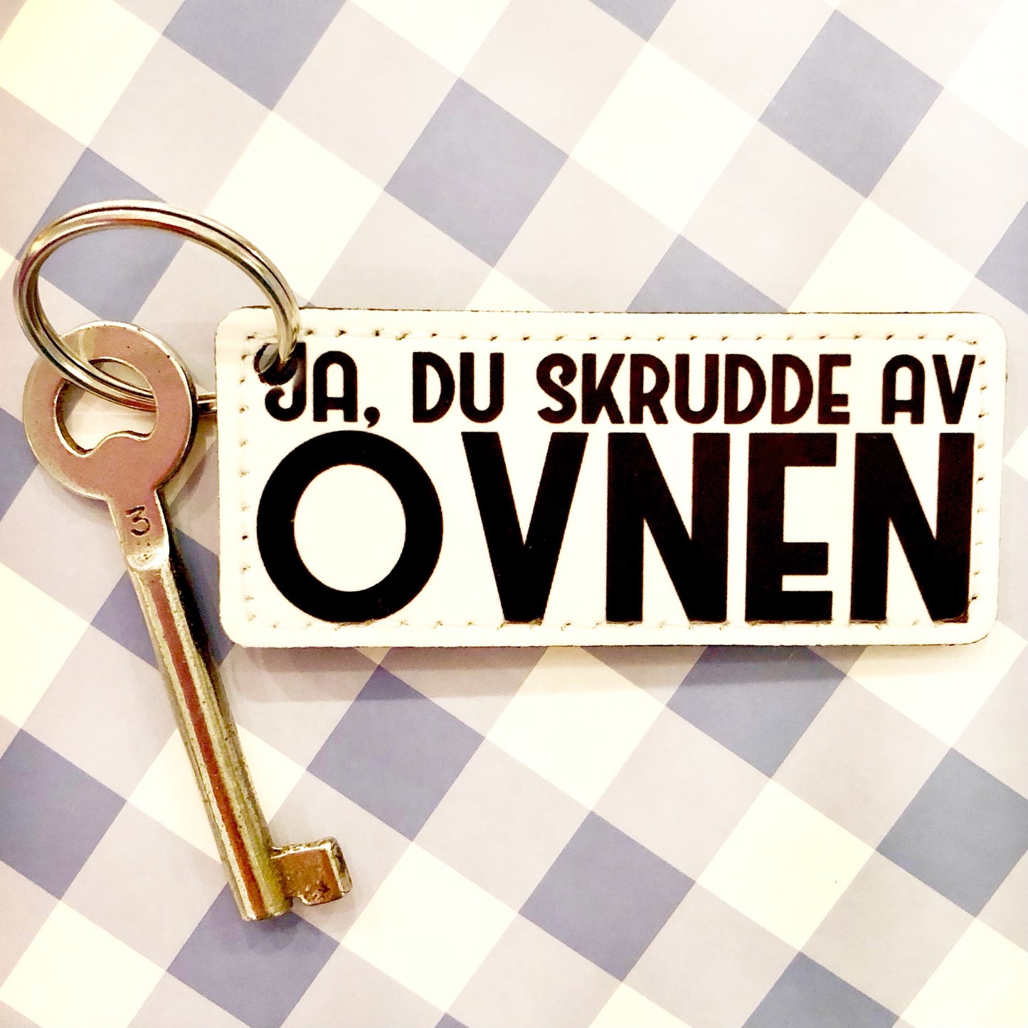 Nøkkelring: Ja, du skrudde av ovnen