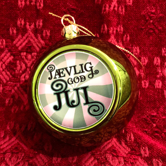 Julekule: Jævlig god jul (grønn)