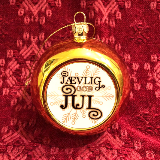 Julekule: Jævlig god jul (gull)