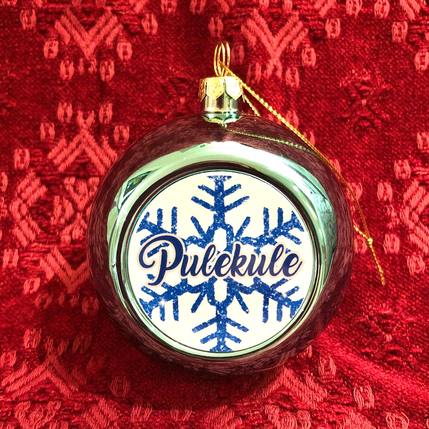 Julekule: Pulekule (blå)